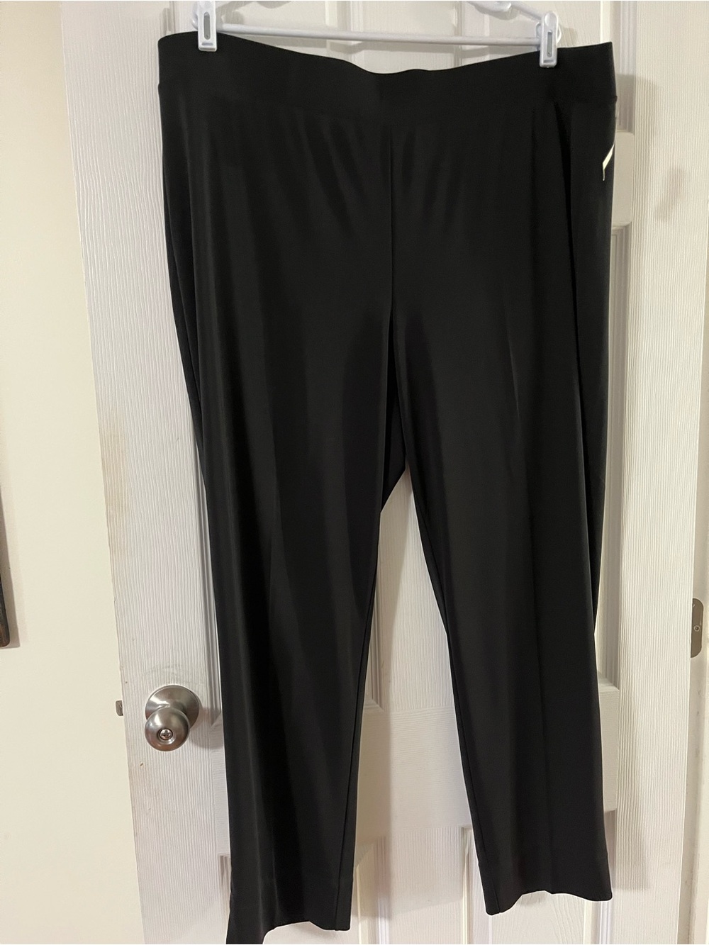 Talbots Black Straight-Leg Pull-On Pants